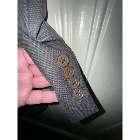 Ralph Lauren Blue Label Men's Wool Blazer Size 38 Dark Gray Made in Italy - Picture 6 of 7